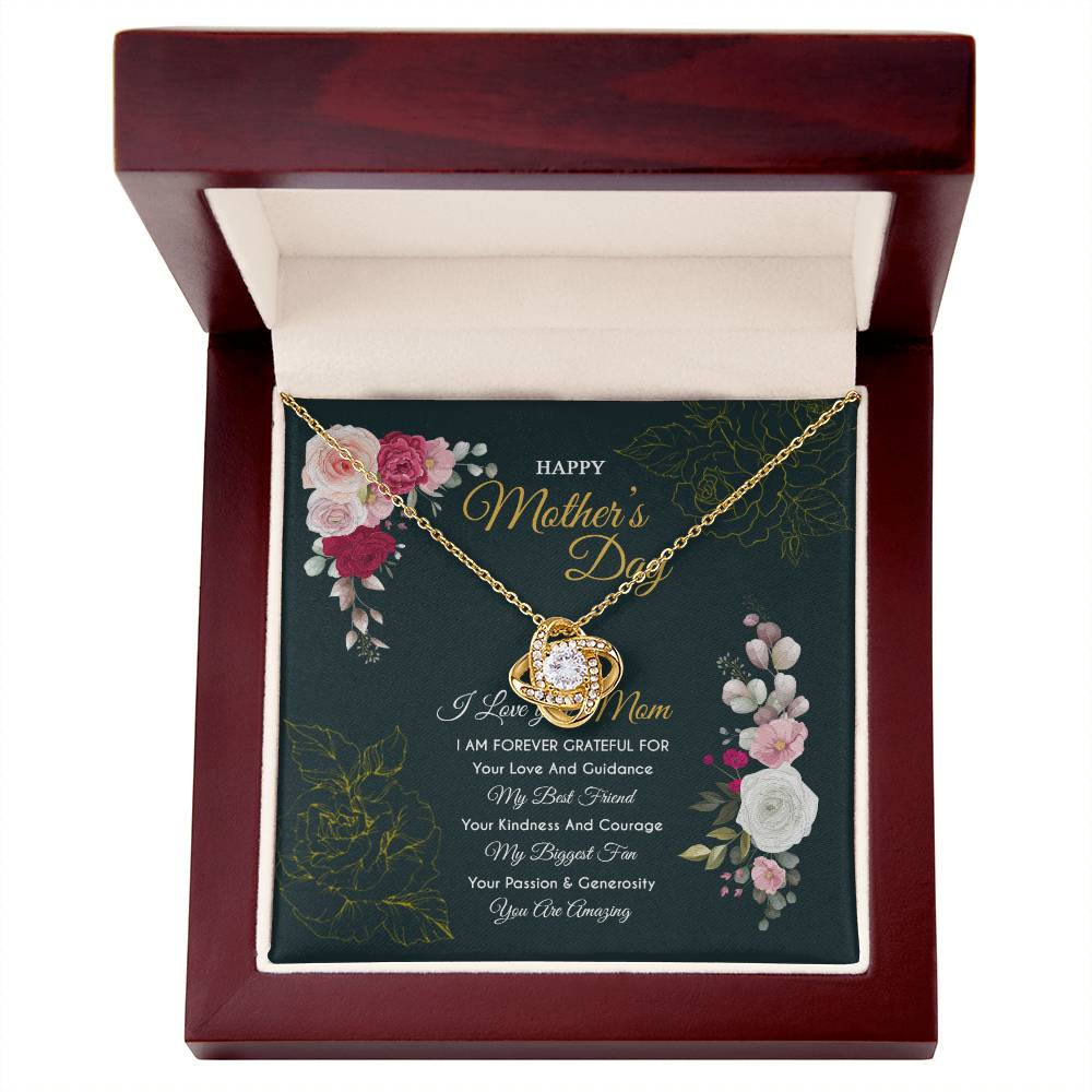 Mothers Day 2026 For Mom From Son Daughter Mom Necklace For Women New Mom Gifts Birthday Christmas Gifts With Heartfelt Message & Lighted Box, Mother Necklaces Jewelry Birthday Gifts for Mom, Jewelry for Mom
