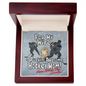 Puckin' Awesome Hockey Mom - Happy Mothers Day - I Love You! - to My Wife Necklace With Message Card - Wife Gift From Husband Future Husband - Mother's Day Nacklace Gift - Best Gift for Wife