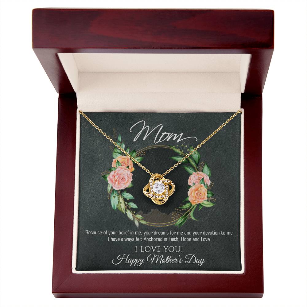 Mothers Day 2026 For Mom From Son Daughter Mom Necklace For Women New Mom Gifts Birthday Christmas Gifts With Heartfelt Message & Lighted Box, Mother Necklaces Jewelry Birthday Gifts for Mom, Jewelry for Mom