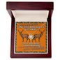 Hunting Lover Gifts - The one who didn't get away! I love you more than hunting! - Best Neckless for wifey - Romantic gift for wifey - Romantic message for soulmate - To Wife Necklace - Gift for Wife