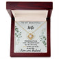 To My Wife Necklace - Valentines Day Gifts For Wife - Wife Birthday Gift - To My Wife Necklace With Message Card - wife gift from husband future husband