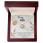 To My Wife Necklace - Gift for Wife Birthday - Happy Birthday My Love - Gift for wife - Best day Gift friend - Romantic medessage card