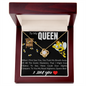 To My Queen - To My Wife Necklace Anniversary Gift For Wife - Gift For Wife - Necklace For Wife - To My Queen bee - To My Queen soulmate - Forever Love Necklace Birthday Gift For Wife - I love you
