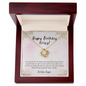 Happy Birthday Krissy - Ultra Geheimes Projekt - To My Soulmate Necklace For Women - Romantic message for Birthday Girl - Best Gift for her - Diamond Neckless for her - Wife Birthday Surprise