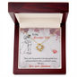 To My Wife Necklace - Romantic Gift for Wife - White Diamond Pendant - Anniversary Jewelry for Her - Best quality jewelry for her - To My Wife Necklace - Romantic Gift for Wife - White Gold Pendant - Anniversary Jewelry for Her