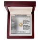 To My Daughter Necklace From Dad With Heartfelt Message & Elegant Box, Gifts For Daughter From Mom, Beautiful Jewelry Gift From Love Daddy Mommy On Graduation, Birthday 2026, Wedding, Valentine's Day