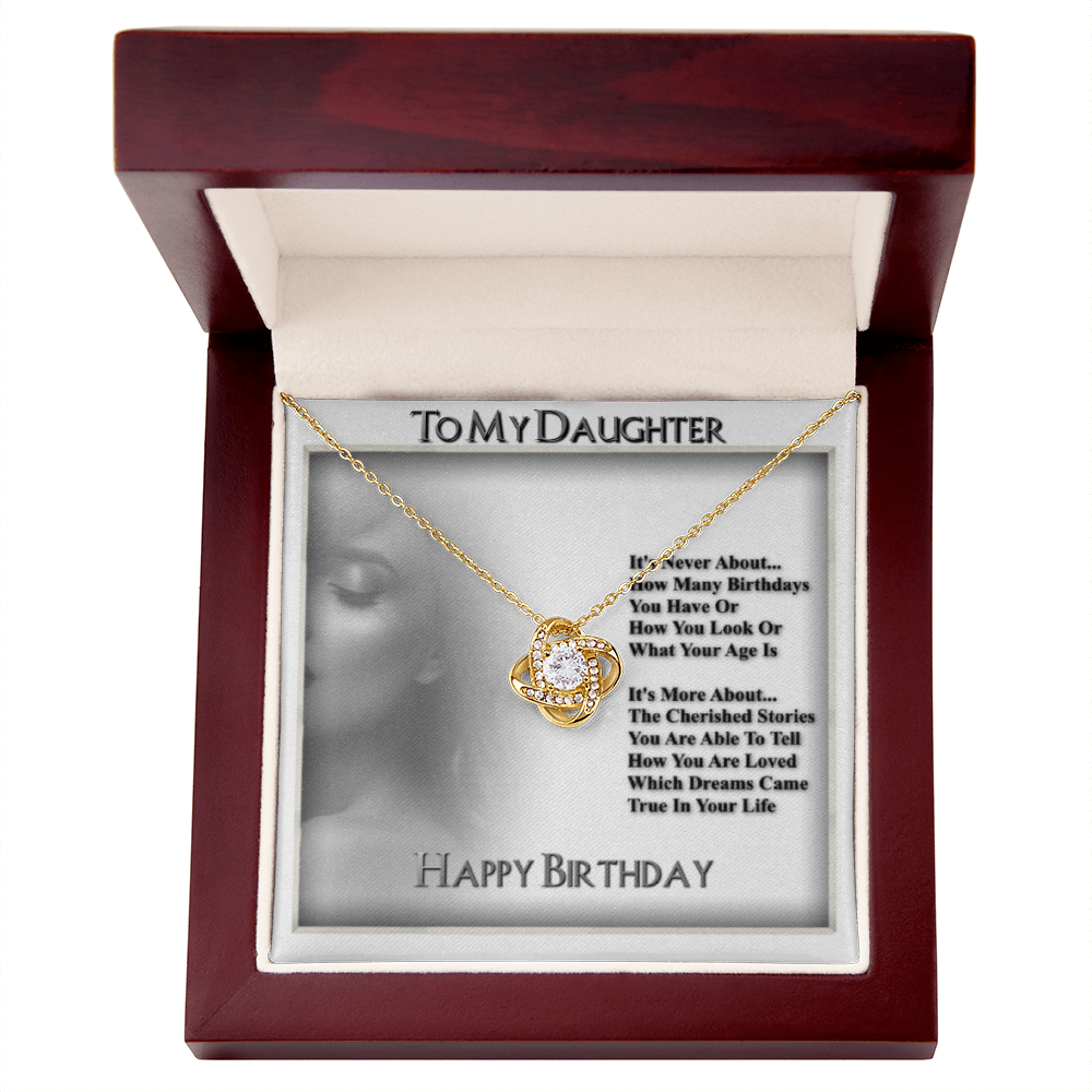 To My Daughter Necklace From Dad With Heartfelt Message & Elegant Box, Gifts For Daughter From Mom, Beautiful Jewelry Gift From Love Daddy Mommy On Graduation, Birthday 2026, Wedding, Valentine's Day