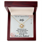 To My Beautiful Wife - Love From Your Husband - Gift for Wife Birthday - Couple Necklace Set - Friendship Necklaces - To My Wife Necklace - Valentines Day Gifts For Wife