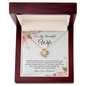 To My Beautiful Wife - Necklace - Love Your Husband - Birthday Gift for wife - Anniversary Gift for soulmate - Gift from Hubby - Gift for Spouse - Necklace Gift for newly married couple