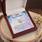Best Gift For Bonus Daughter - Message Card With Necklace - Jewelry Gift - Christmas Gifts For Daughter From Mom - Inspirational Jewelry Gift For Daughter - Birthday Gift For Daughter - Gift From Mom
