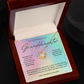 To My Beautiful Granddaughter, Love Grandma & Grandpa, Birthday Ideas, Pendant Jewelry Necklaces Gifts ideas for Daughter Teens Girls, Graduation Birthday Pendant Jewelry with Message Card and Gift Box