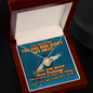 To My Wife Necklace With Message Card - wife gift from husband future husband - Soulmate Necklace For Women- Custom Necklace For Wife - To My Amazing Wife - Blue Marlin - I Love You More Than Fishing