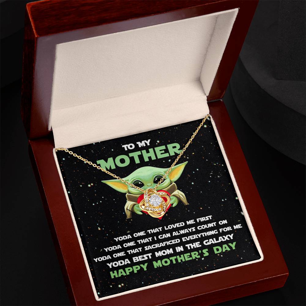 Mother's Day Necklace for Mom, Meaningful Gift for Mother from Daughter, Love Knot Necklace, Mom Jewelry Gift, To My Mom Necklace With Heartfelt Message