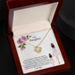 To My Daughter Love Knot Necklace – Gift From Mom Dad to Daughter – Birthday Christmas Gift for Daughter
