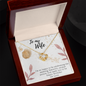 To My Wife Necklace - Gift for Wife Birthday - Happy Birthday My Love - Gift for wife - Best day Gift friend - Romantic medessage card