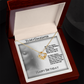 To My Daughter Necklace From Dad With Heartfelt Message & Elegant Box, Gifts For Daughter From Mom, Beautiful Jewelry Gift From Love Daddy Mommy On Graduation, Birthday 2026, Wedding, Valentine's Day