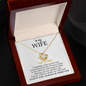 To My Wife - Alluring Necklace - I Love You Always & Forever - To My Queen - To My Wife Necklace Anniversary Gift For Wife - Birthday Gift for her - Anniversary Gift for her - Romantic message for her