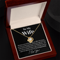 Gold Woman Name Jewelry, Personalized Anniversary Gift for Wife, Amazing Wife Love Knot Necklace - I Love You, Valentines Day Gifts For Wife, Wife Birthday Gift, Anniversary Gift For Wife from Husband