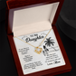 To My Daughter Alluring Beauty Necklace With Message Card, Gift From Mom, Birthday Christmas Gift for Daughter Jewelry