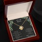 Dear Wife A special necklace to warm her heart - Love Your Husband, White Gold Pendant, Anniversary Jewelry for Her, Diamond Neckless for wife, wife gift from husband future husband, Best gift 2025