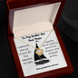 To My Smokin' Hot First Mate - Admired Your Jib Forever Love Necklace - To My Wife Necklace From Husband - To My Soulmate Necklace For Women - Diamond Necklace for soulmate