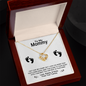 To My Mommy Loe Kisses Kichks From Your Tummy - Personalised Baby Bump - To My Mommy Necklace - Best Gift for mommy