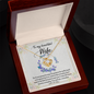 To My Beautiful Wife - You And Me Forever Everyday - To My Wife Necklace With Message Card - Handmade Diamond  Necklace for  soulmate - Best  Gift for her Birthday  - Surprise for your Mrs