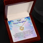 Best Gift For Bonus Daughter - Message Card With Necklace - Jewelry Gift - Christmas Gifts For Daughter From Mom - Inspirational Jewelry Gift For Daughter - Birthday Gift For Daughter - Gift From Mom