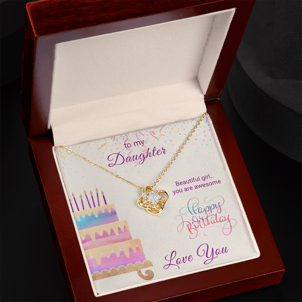 To My Daughter Necklace From Mom With Heartfelt Message & Elegant Box Gifts From Dad, Beautiful Jewelry Gift On Graduation Birthday 2026