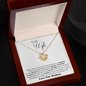 Couple Necklace Set - Friendship Necklaces - to My Wife Necklace - Romantic Gift for Wife - Perfect Gift for Wife - Diamond Heart Necklace - Soulmate Necklace for Women