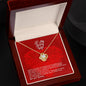 To My Lovely Wife - Forever Love Necklace - Love Your Husband - To My Wife Necklace With Message Card - wife gift from husband future husband - Love Knot