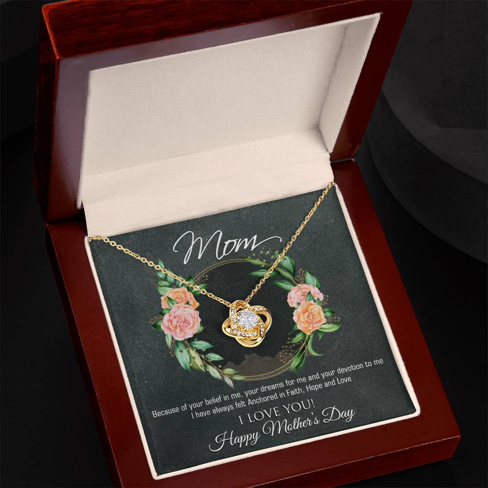 Mothers Day 2026 For Mom From Son Daughter Mom Necklace For Women New Mom Gifts Birthday Christmas Gifts With Heartfelt Message & Lighted Box, Mother Necklaces Jewelry Birthday Gifts for Mom, Jewelry for Mom