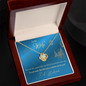 To My Wife Necklace - BEAUTIFUL EID GIFT FOR WIFE - LOVE KNOT - Love knot Pendant Necklace - Elegant Style Clavicle Necklace For Wife Girlfriend Valentine's Day - Diamond Necklace for soulmate