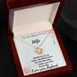 To My Beautiful Wife - Love From Your Husband - Gift for Wife Birthday - Couple Necklace Set - Friendship Necklaces - To My Wife Necklace - Valentines Day Gifts For Wife