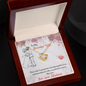 To My Wife Necklace - Romantic Gift for Wife - White Diamond Pendant - Anniversary Jewelry for Her - Best quality jewelry for her - To My Wife Necklace - Romantic Gift for Wife - White Gold Pendant - Anniversary Jewelry for Her