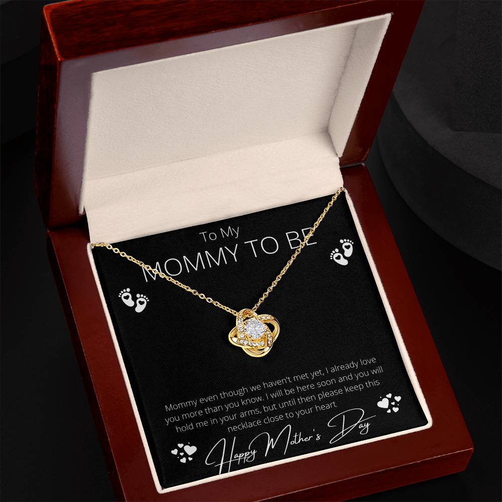 Mother's Day Necklace for Mom – Meaningful Gift for Mother from Daughter, Love Knot Necklace, Mom Jewelry Gift