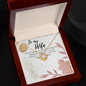 Gift for Wife Birthday - To My Wife Necklace - Happy Birthday My Love - Gift for her Birthday - Romantic Wife Gift - Wife Birthday Surprise - Golden colour Neckless for Beloved wife - Pretty Neckless Gift for wifey