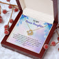 Best Gift For Bonus Daughter - Message Card With Necklace - Jewelry Gift - Christmas Gifts For Daughter From Mom - Inspirational Jewelry Gift For Daughter - Birthday Gift For Daughter - Gift From Mom
