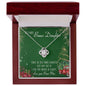 To My Bonus Mom Alluring Beauty Necklace Mother's Day Message Card Gift From Bonus Daughter