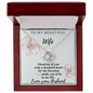 Valentines Day Gifts For Wife, Wife Birthday Gift - Anniversary Gift For Wife from Husband - White Gold Name Necklace - Anniversary Gift For Wife - White Gold Name Necklace - To My Wife Necklace With Message Card