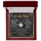 To My Wife Loving Your Husband - To My Soulmate Necklace For Women - Necklace For Wife From Husband - To My Wife Loving Your Husband - To My Wife Necklace From Husband