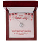 Happy Mother's Day Gift for Mom Necklace, Daughter to Mom Jewelry, Heart Necklace for Mother, Gift from Daughter or Son, Birthday Christmas Gifts With Heartfelt Message