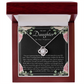 To My Daughter Necklace Gift from Mom, Beautiful Jewelry Box Birthday Graduation Christmas Gift for Kids 2026, Inspirational Message Card, Elegant Necklaces with Sentimental Message