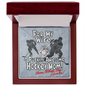 Puckin' Awesome Hockey Mom - Happy Mothers Day - I Love You! - to My Wife Necklace With Message Card - Wife Gift From Husband Future Husband - Mother's Day Nacklace Gift - Best Gift for Wife
