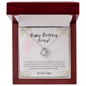 Happy Birthday Krissy - Ultra Geheimes Projekt - To My Soulmate Necklace For Women - Romantic message for Birthday Girl - Best Gift for her - Diamond Neckless for her - Wife Birthday Surprise