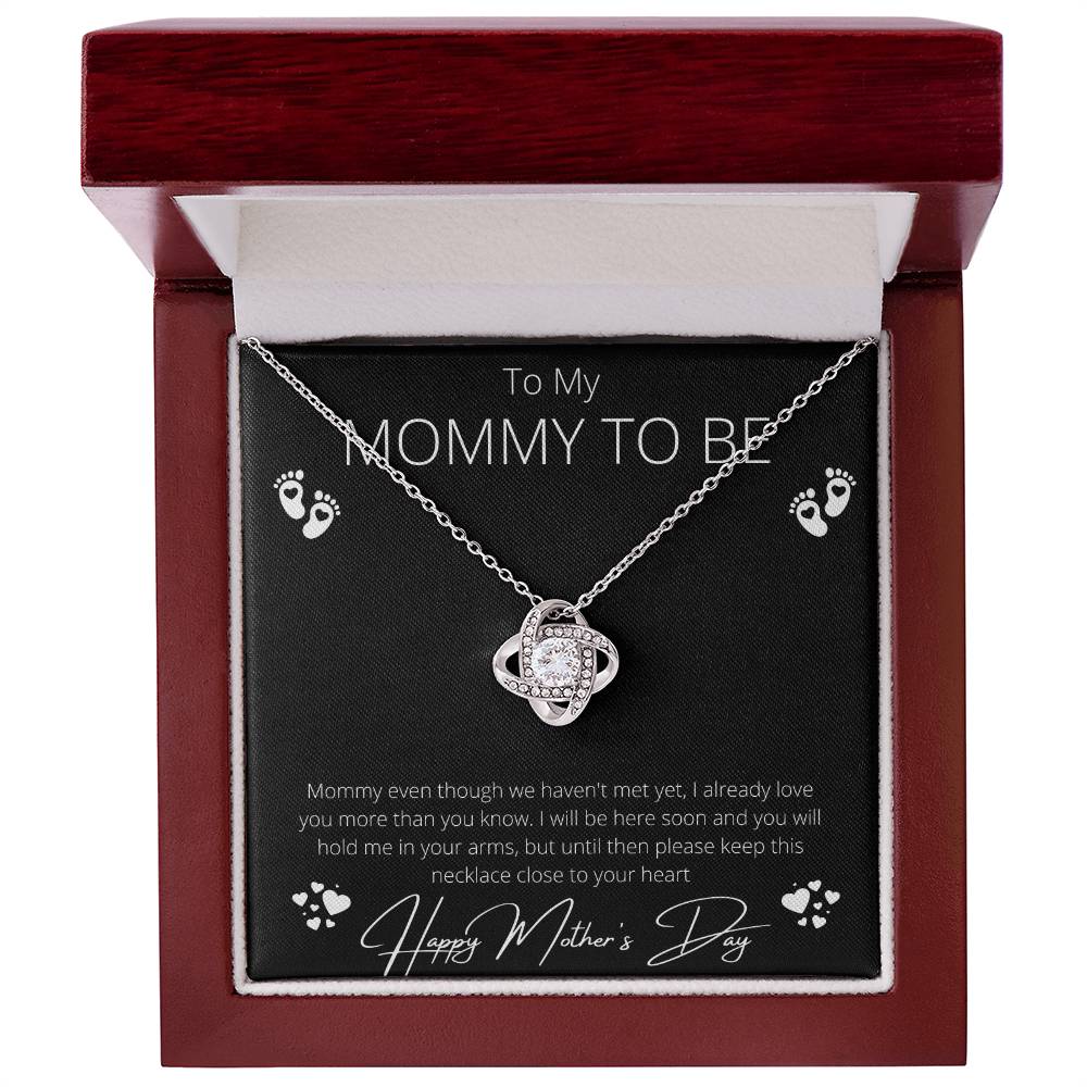 Mother's Day Necklace for Mom – Meaningful Gift for Mother from Daughter, Love Knot Necklace, Mom Jewelry Gift