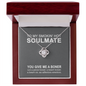 To My Smokin' Hot Soulmate - You Give Me A Boner - Couple Necklace Set - Friendship Necklaces - Customize Couple Necklace - Necklace for soulmate