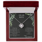 Dear Wife A special necklace to warm her heart - Love Your Husband, White Gold Pendant, Anniversary Jewelry for Her, Diamond Neckless for wife, wife gift from husband future husband, Best gift 2025