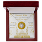 Beautiful Eid Gift for Wife - Dearest Wife, To My Wife Necklace From Husband, To My Soulmate Necklace For Women, Necklace For Wife From Husband, Diamond Arabic Necklace, Arabic Love Jewelry