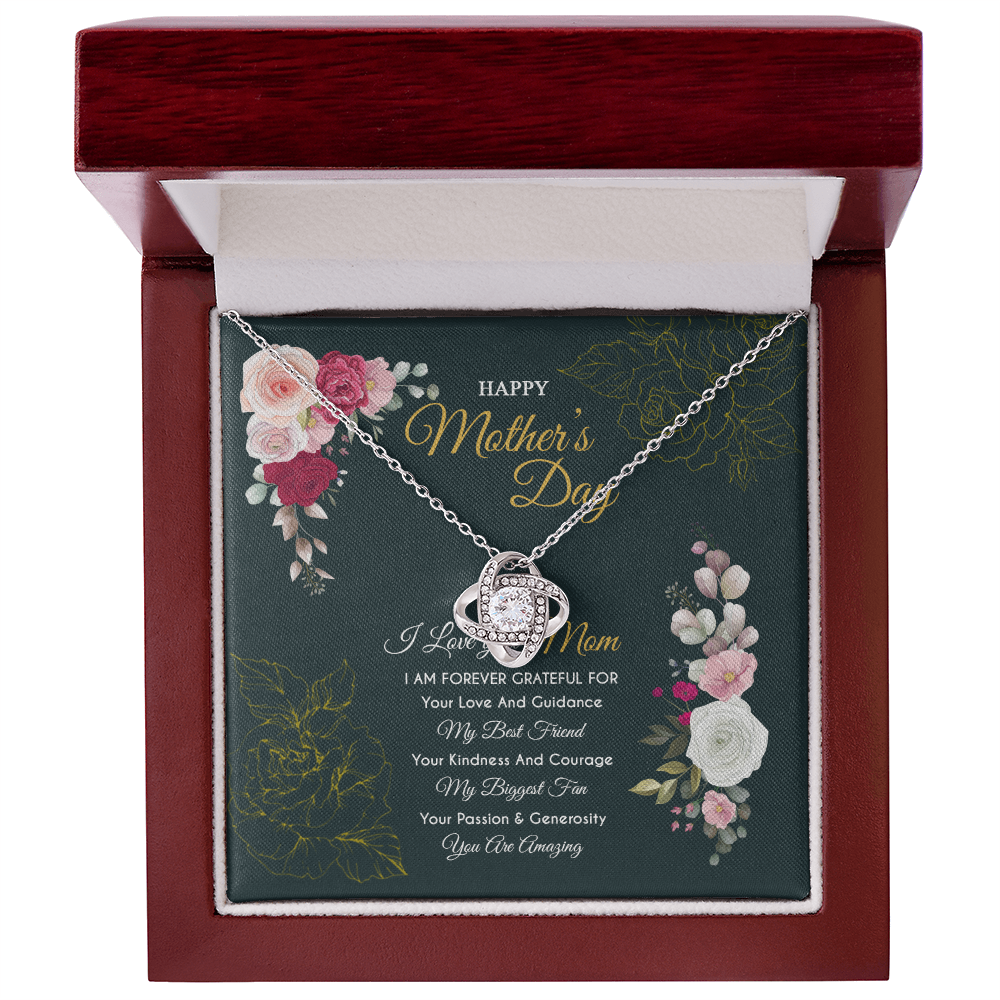 Mothers Day 2026 For Mom From Son Daughter Mom Necklace For Women New Mom Gifts Birthday Christmas Gifts With Heartfelt Message & Lighted Box, Mother Necklaces Jewelry Birthday Gifts for Mom, Jewelry for Mom